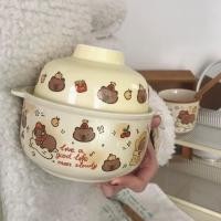 ราคา PP Home ถ้วยมาม่า Capybara คาปิบาร่า ถ้วยมีฝาปิด แก้วน้ำ ชุดเข้าเซต ถ้วยมีฝา (12240766)