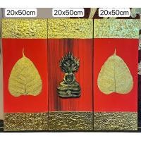 ราคา POTONG SHOP ภาพวาดมงคล พระ+ใบโพธิ์ 60x50 แดง (12329710)