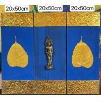 ราคา POTONG SHOP ภาพวาดมงคล พระ+ใบโพธิ์ 60x50 น้ำเงิน (12329714)