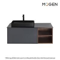 ราคา MOGEN อ่างล้างหน้าพร้อม ตู้เฟอร์ลายไม้ ขนาด 120 ซม. รุ่น LF60120V2G1 เฟอร์นิเจอร์อ่างล้างหน้า สีดำ (12522439)