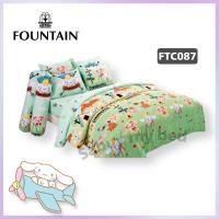ราคา Fountain ผ้าปูที่นอนพร้อมปลอกหมอน ลายCinnamoroll ชินนาม่อน By Sabuy my bed ผ้าปู5ฟุต (5ชิ้น) FTC087 (12710438)