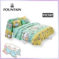 ราคา Fountain ผ้าปูที่นอนพร้อมปลอกหมอน ลายCinnamoroll ชินนาม่อน By Sabuy my bed ผ้าปู6ฟุต (5ชิ้น) FTC107 (12710442)
