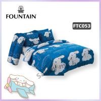 ราคา Fountain ผ้าปูที่นอนพร้อมปลอกหมอน ลายCinnamoroll ชินนาม่อน By Sabuy my bed ผ้าปู5ฟุต (5ชิ้น) FTC053 (12710430)