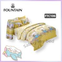 ราคา Fountain ผ้าปูที่นอนพร้อมปลอกหมอน ลายCinnamoroll ชินนาม่อน By Sabuy my bed ผ้าปู5ฟุต (5ชิ้น) FTC106 (12710437)