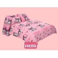 ราคา Fountain ชุดเครื่องนอน (ผ้าปู+ผ้านวม) ลายKuromi ลิขสิทธิ์แท้ By Sabuy my bed FTC153 ผ้านวม90x100นิ้ว (12710415)