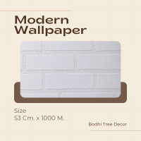 ราคา โพธิ์ ทรี เดคคอร์ วอลเปเปอร์ติดผนัง กว้าง 53 cm ยาว 10 เมตร (1) รหัส 06 วอลเปเปอร์ติดผนังลายอิฐ (10260740)