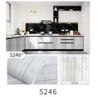 ราคา TY WALL HOME วอลเปเปอร์​ลายไม้ กันน้ำ​ กาวในตัว​ เนื้อ​ PVC​ ขนาด​ 0.45×10 M. 5246 (11071086)