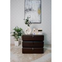 ราคา ICONIC HOME โต๊ะวางของแบบมีลิ้นชัก 3 ชั้น หมุนได้ 360องศาลายไม้สีดำ รุ่นTWISTY (12517900)