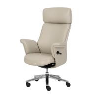 ราคา Modernform เก้าอี้ผู้บริหาร รุ่น NOBL พนักพิงสูงพร้อมที่พิงศีรษะ ขาอลูมิเนียม หุ้มหนังแท้ ครีม (12674829)