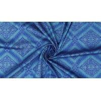 ราคา Chobmai ซิ่น ผ้าไหมมัดหมี่ 6ตะกอ มีหน้านางชายครุย ขนาด 1x2เมตร ลายโคมใหญ่ประยุกต์ พื้นสีฟ้าพาสเทล รหัส L9A-ME-66-0820671 (12712211)