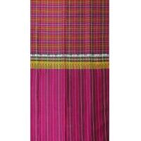 ราคา Chobmai ผ้าขาวม้า ผ้าไหม ไหมแท้ ขนาด 63x200cm ขิดลายช้าง สีชมพู รหัส R4E-ME-01086811 (12712230)