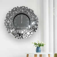 ราคา Kb นาฬิกากระจกแขวนผนัง เงิน (10197698)