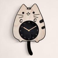ราคา Cozybrown นาฬิกาไม้แขวนผนังน้องแมว TP0273 แบบแขวน (10515751)