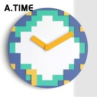 ราคา A.TIME.Clock นาฬิกาแขวนผนัง รุ่น Lego แบบ A 38 cm. การ์ตูน (10648120)