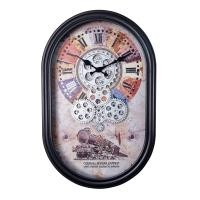 ราคา HOME HEAVEN นาฬิกาแขวนผนังฟันเฟืองหมุน 19910 BLACK 50x35x5 cm GEAR (10697427)