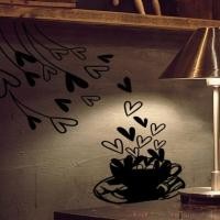 ราคา CHICDECOR4U สติ๊กเกอร์ไดคัท GPS-067 หัวใจในถ้วย หัวใจในถ้วยกาแฟ (10781257)