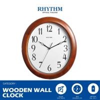 ราคา Rhythm Thailand นาฬิกาแขวน RHYTHM นาฬิกาแขวนพลาสติกลายไม้วงรี นาฬิกาตกแต่งบ้าน 33 ซม. 33 ซม. (10926546)