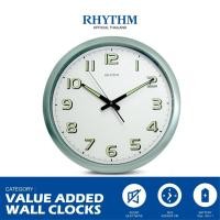 ราคา Rhythm Thailand นาฬิกาแขวน RHYTHM นาฬิกาติดผนัง เข็มและตัวเลขสะท้อนแสง ขอบสีเขียว 42 ซม. (10924185)