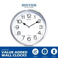 ราคา Rhythm Thailand นาฬิกาแขวน RHYTHM นาฬิกาติดผนัง นาฬิกาตกแต่งบ้าน ตัวเลขสามมิติ 31.2 ซม. เงิน (10926576)