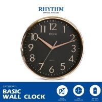 ราคา Rhythm Thailand นาฬิกาติดผนัง RHYTHM นาฬิกาแขวน ตัวเลขสามมิติ ขอบทอง 26 ซม. (10924199)