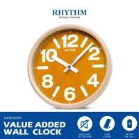 ราคา Rhythm Thailand นาฬิกาแขวน RHYTHM นาฬิกาแขวนผนัง นาฬิการะบบควอทซ์ หน้าปัดสีส้ม 18 ซม. (10924457)