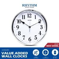 ราคา Rhythm Thailand นาฬิกาแขวน RHYTHM นาฬิกาติดผนัง รุ่นใหม่ นาฬิกาแขวน ขอบสีเงิน 25.5 ซม. (10924490)