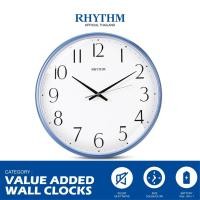 ราคา Rhythm Thailand นาฬิกาแขวน RHYTHM นาฬิกาติดผนัง minimal นาฬิกาตกแต่งบ้าน ขอบสีฟ้า 32 ซม. (10924426)