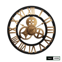 ราคา HALFHOME นาฬิกาติดผนังคลาสสิค รุ่น HP-C02 ขนาด 20 นิ้ว ทอง (10980163)