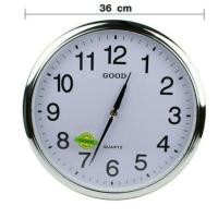 ราคา LUCKY.STORE นาฬิกา นาฬิกาแขวน ทรงกลมขนาดใหญ่ ขนาด 14.3 นิ้ว Clock 237 เงิน (10993796)