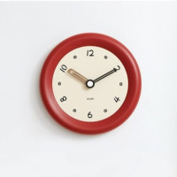 ราคา Bonne.Haus นาฬิกาสไตล์ minimal BAC09 สีครีมขอบแดง ขนาด S : 30 cm (11073320)