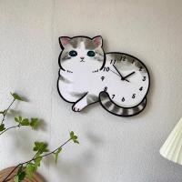 ราคา PP Home นาฬิกา นาฬิกาแมว Cat สไตล์เกาหลี นาฬิกาแขวนผนัง นาฬิกาติดผนัง นาฬิกาบ้าน นาฬิกาแขวน Wall Clock ของขวัญ 30x35 CM แมวเทา (12016453)