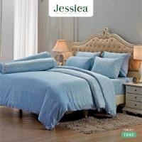 ราคา Jessica เครื่องนอน ลายขายดี Tencel 500 เส้นด้าย T840 ผ้าปู 6 ฟุต ไม่นวม (12424731)