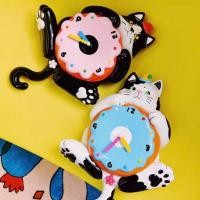 ราคา PP Home นาฬิกา แบรนด์ UODYCOCO นาฬิกาแมว Cat สไตล์ญี่ปุ่น นาฬิกาแขวนผนัง ติดผนัง Wall Clock ของขวัญ แมวส้ม 34x28 CM (12502560)