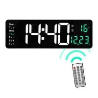 ราคา THAI SUN SPORT นาฬิกาดิจิตอล (พร้อมรีโมท) LED DIGITAL CLOCK ขนาด 38 cm สีขาว-เขียว (12511698)