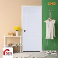 ราคา UNIX ประตู UPVC รุ่น UP2 สีขาว 80x200 ซม. เจาะลูกบิด (12516507)