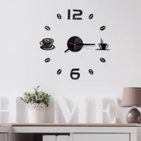 ราคา Sticker Life นาฬิกาติดผนัง 3D Acrylic Wall Clock สติกเกอร์ นาฬิกา diy ติดผนัง แต่งร้านค้า แต่งร้านกาแฟ S1 สีดำ | 17020 (12550688)