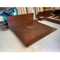 ราคา 8karat เตียงญี่ปุ่นเหลี่ยม 6 ฟุต สีน้ำตาล(ST) (12714074)