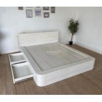 ราคา 8karatเตียงหัวโค้ง ขนาด5ฟุต ลิ้นชักซ้าย(บากบนยาว) สีMaple (ST) (12714204)