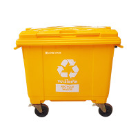 ราคา COMBI WARE ถังขยะเทศบาลขนาดใหญ่ 660 ลิตร สีเหลือง (10330133)