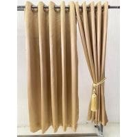 ราคา แกรนด์ ผ้าม่าน ผ้าม่านประตู เนื้อเงา ผ้าสำเร็จรูป 2.9 x 2.7 ทอง (12408397)