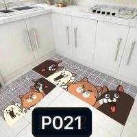 ราคา Love life ชุดพรมห้องครัว 3D 2ผืน สี p21 (12474190)