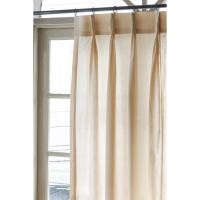 ราคา Solstice Home ผ้าม่านจีบ พร้อมตะขอ ผ้าฝ้าย สไตล์มินิมอล ม่านหน้าต่าง/ม่านประตู พร้อมสายรวบ สีครีม,1.50x3.00 (12098551)