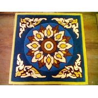 ราคา rm carpet อาสนะพรมทอมือ ทอจากขนแกะ wool 100% หนา 8-9 มิล ขนาด 70x70 cm (12087409)