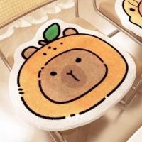 ราคา PP Home พรมขนแกะเทียม คาปิบาร่า แมวไทยากิ minimal พรมขนนุ่มนิ่ม พรมน่ารัก พรมปูพื้น พรมเช็ดเท้า พรมแต่งห้อง 45x45 CM คาปิหมวกส้ม (12339570)