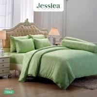 ราคา Jessica เครื่องนอน ลายขายดี Tencel 500 เส้นด้าย T842 ผ้านวม + ผ้าปู 6 ฟุต (12349998)