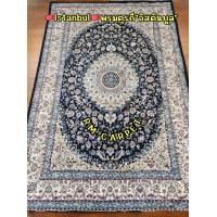 ราคา RM CARPET พรมเปอร์เซีย Istanbul"พรมอิสตันบูล"พรมทอจากเส้นไหมนำเข้าจากตุรกี สีน้ำเงิน 3x4 ม. (12358516)