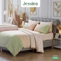 ราคา Jessica เครื่องนอน ลายขายดี Tencel 500 เส้นด้าย ผ้าปู 3.5 ฟุต ไม่นวม T855 (12424762)