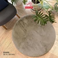 ราคา EXPRESS CARPET พรมวงกลมรุ่น BAMBI ไซส์ L เส้นผ่านศูนย์กลาง 160 cm พรมขนกระต่ายขนยาวหนานุ่ม 35 mm Brown (12534243)