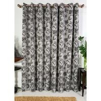 ราคา P-Plus Curtain ม่านสำเร็จรูปประตู ม่านตาไก่ ขนาด 140 x 220 ซม. ม่านประตูสีเทาลายวินเทจ 4/8 normal (12715150)