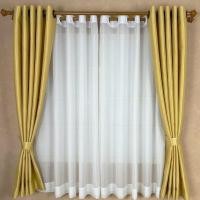 ราคา P-Plus Curtain ม่านตาไก่ รุ่นผ้าทอลายสีเหลืองทอง กันแสง 80% (ราคาขายต่อ 1 ผืน) 140 x 130 (12715288)